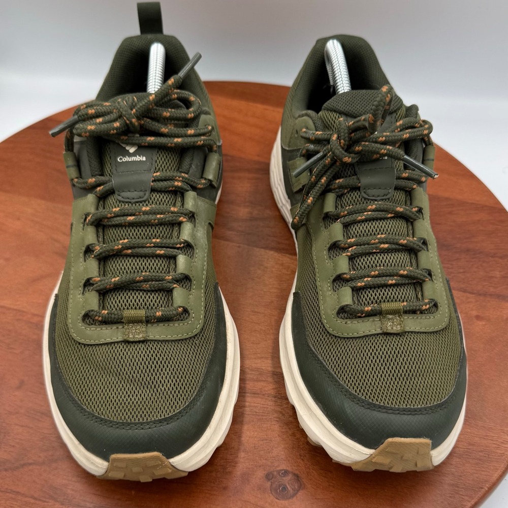 Columbia Konos Low Hiking Trail Shoes Nori Elk Green Gorpcore Mens 10 BM6605-384